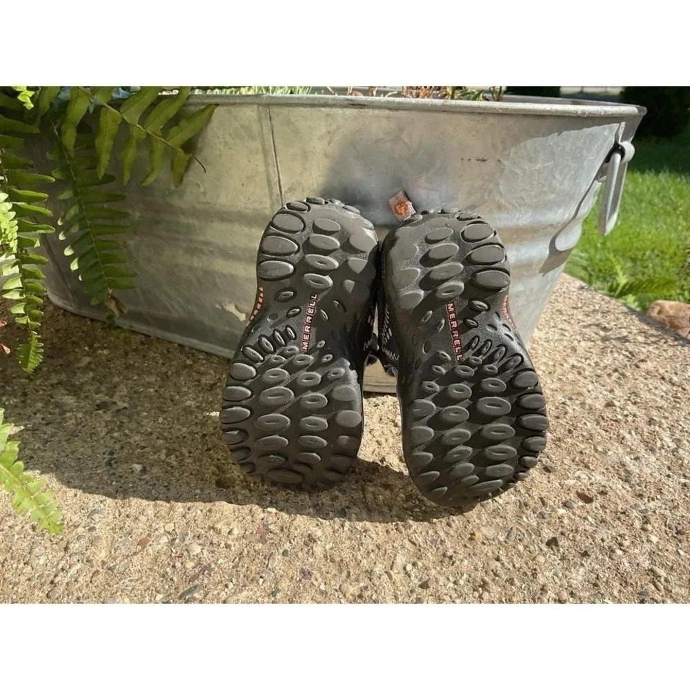 Merrell Kids Little Girls Toddler 5 Synthetic Mary Jane Shoes Pink Gray‎ Comfort
